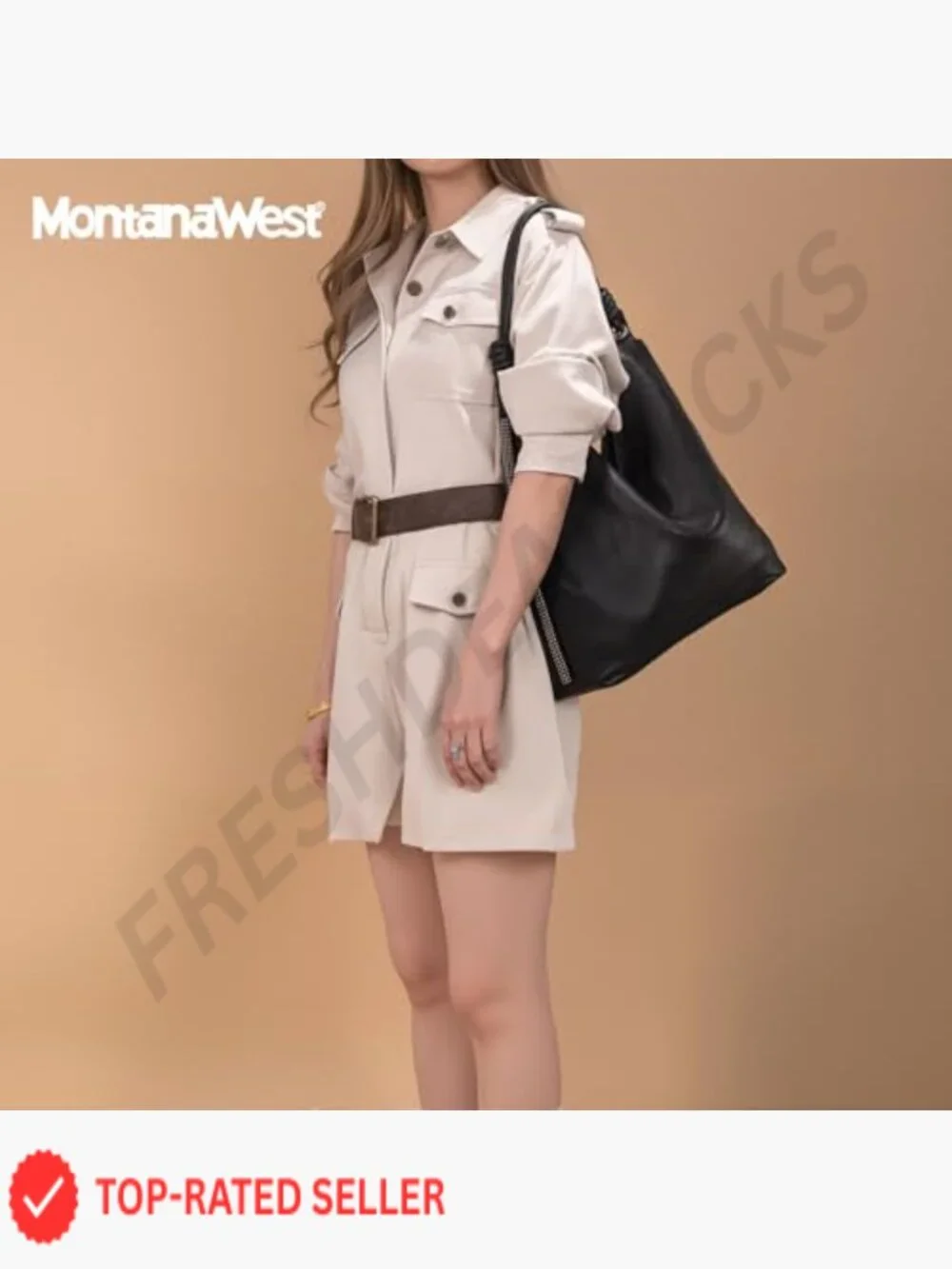 Hobo Bag Soft Slouchy PU Leather Top Handle Shoulder Purses Handbag with Knot